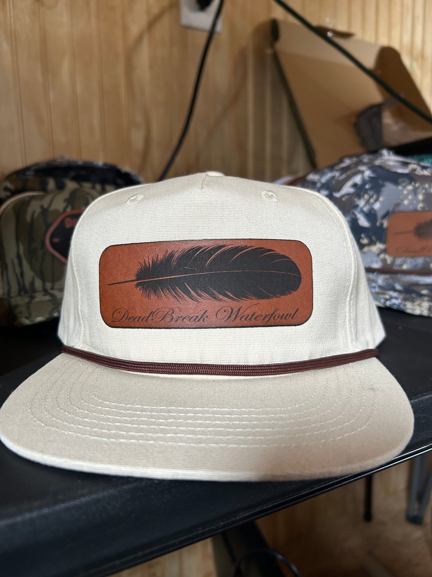 Cream Feather Hat